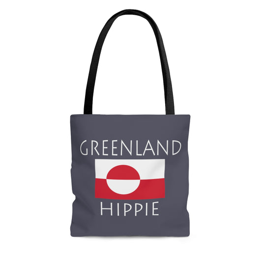Greenland Flag Hippie™ Carry Everything Tote Bag.