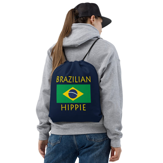 Brazilian Flag Hippie™ Look Sharp Drawstring bag