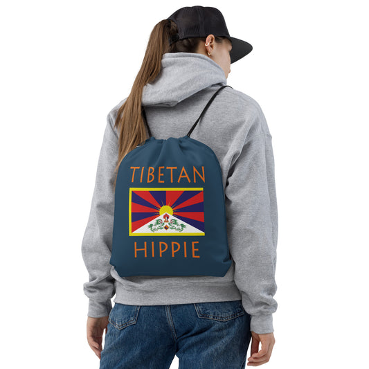 Tibetan Flag Hippie™ Look Sharp Drawstring bag