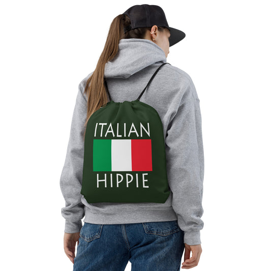 Italian Flag Hippie™ Look Sharp Drawstring bag