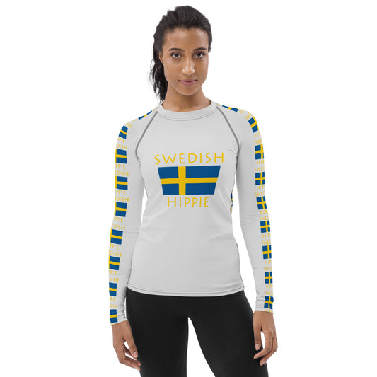 Swedish Flag Hippie™ Women's Rash Guard