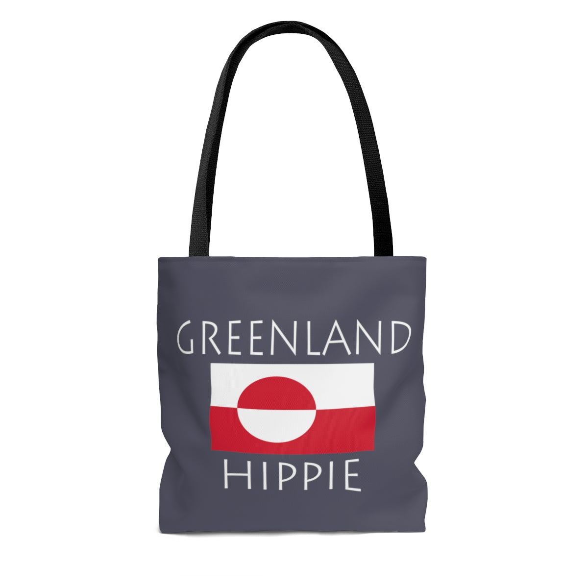 Greenland Flag Hippie™ Carry Everything Tote Bag.