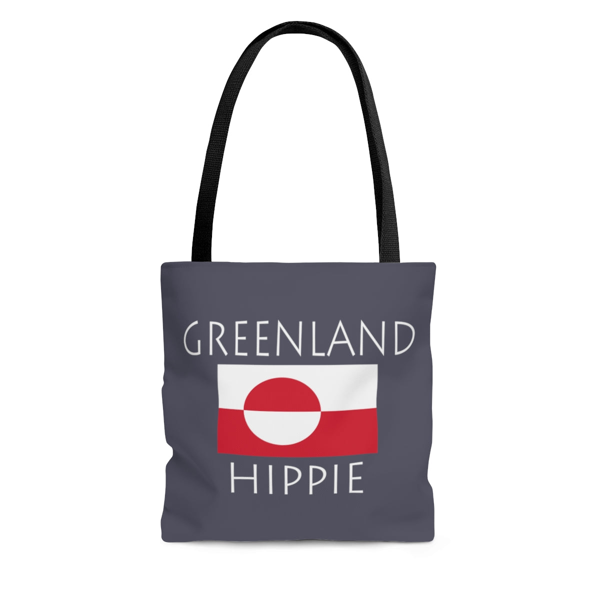 Greenland Flag Hippie™ Carry Everything Tote Bag.