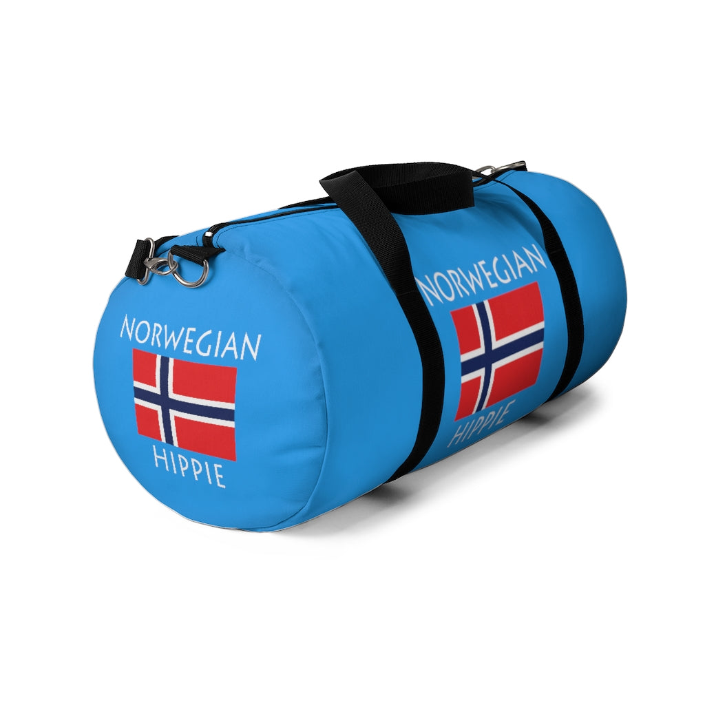 You will love Stately Wear's Norwegian Flag Hippie™ duffel bag. Katie Couric Shop partner. Perfect accessory as a beach bag, ski bag, travel bag & gym or yoga bag.  Custom made one-at-a-time.  Environmentally friendly.  Biodegradable inks & dyes.  Good for the planet. 2 sizes to choose.