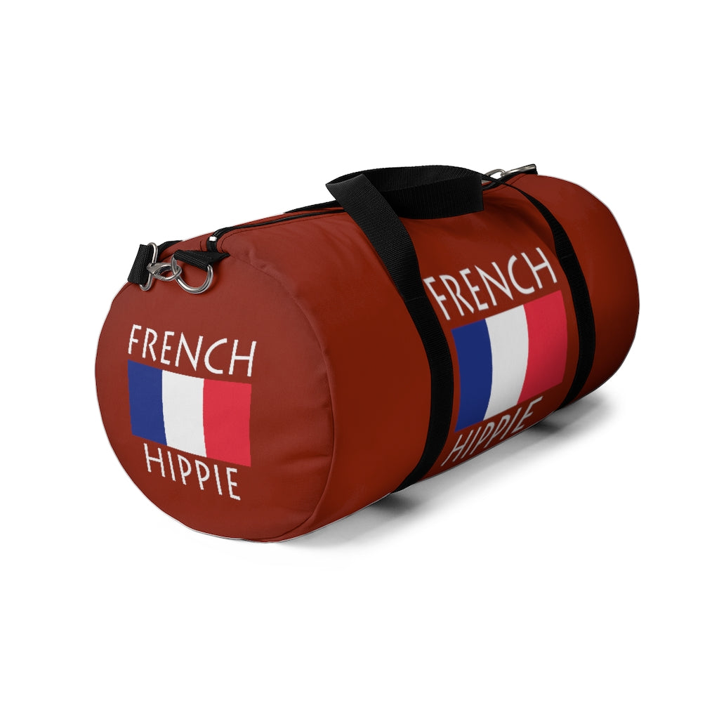  Stately Wear's French Flag Hippie duffel bag is colorful, iconic and stylish. We are a Katie Couric Shop partner. This duffel bag is the perfect accessory as a beach bag, ski bag, travel bag, shopping bag & gym bag, Pilates bag or yoga bag. Custom made one-at-a-time with environmentally friendly biodegradable inks & dyes. 2 sizes to choose. Stately Wear's bags are very durable, soft and colorful duffels with durable strap.