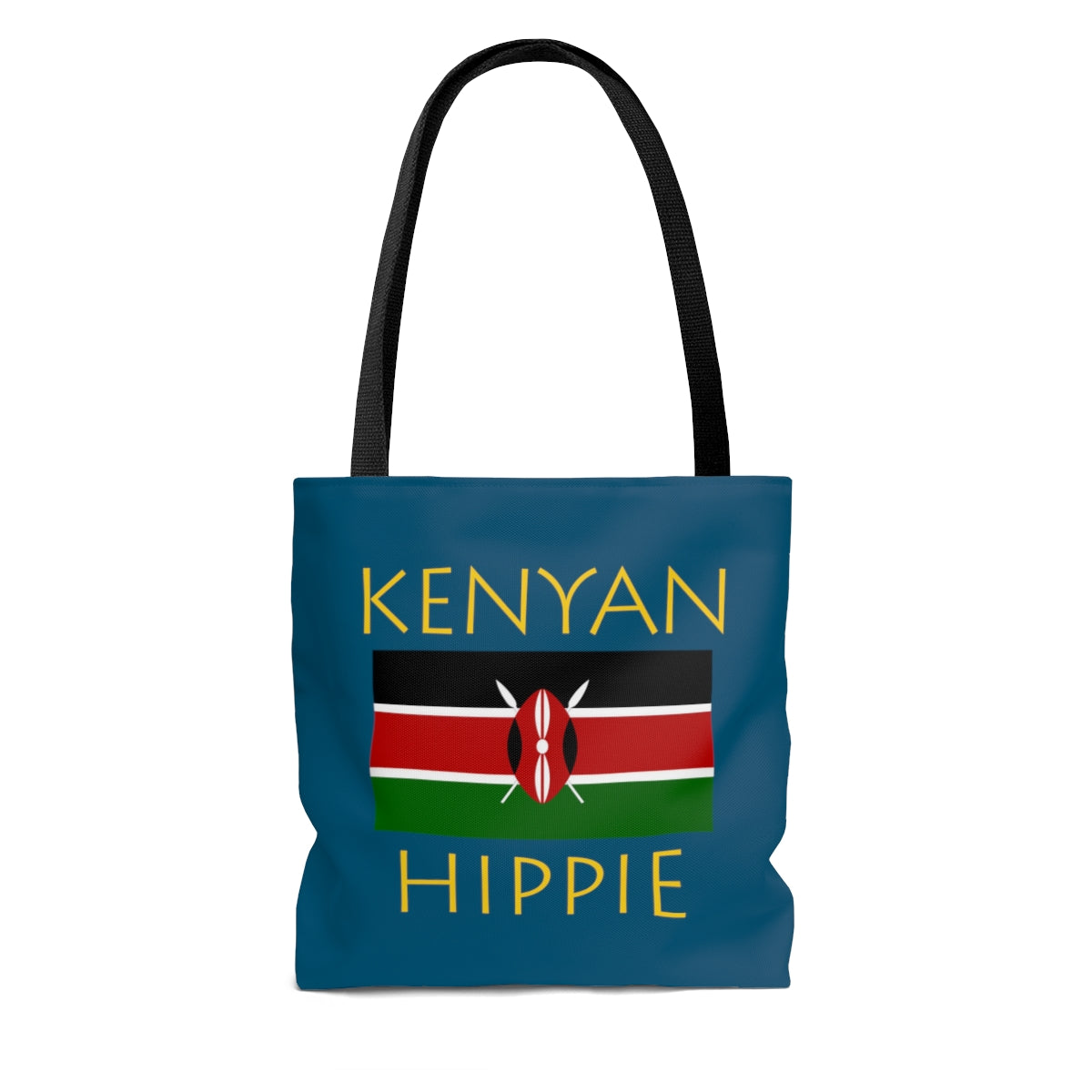 Kenyan Flag Hippie™ Carry Everything Tote Bag.