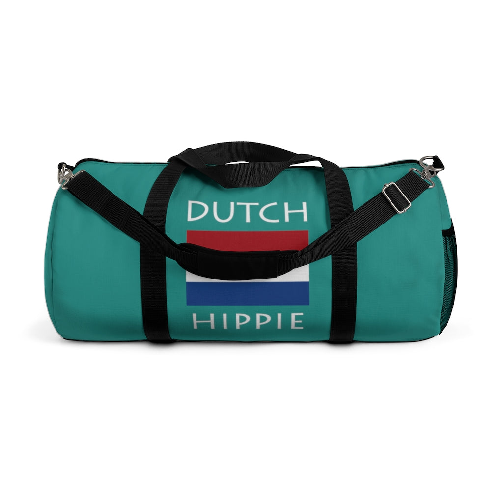  Stately Wear's Dutch Flag Hippie duffel bag is colorful, iconic and Boho stylish. We are a Katie Couric Shop partner. This duffel bag is the perfect accessory as a beach bag, ski bag, travel bag, shopping bag & gym bag, Pilates bag or yoga bag. Custom made one-at-a-time with environmentally friendly biodegradable inks & dyes. 2 sizes to choose. Stately Wear's bags are very durable, soft and colorful duffels with durable strap.