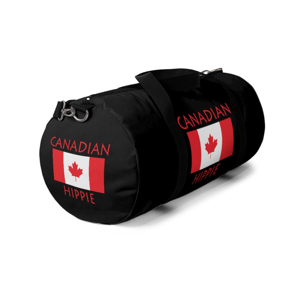 Stately Wear's Canadian Flag Hippie duffel bag is colorful, iconic and Boho stylish. We are a Katie Couric Shop partner. This duffel bag is the perfect accessory as a beach bag, ski bag, travel bag, shopping bag & gym bag, Pilates bag or yoga bag. Custom made one-at-a-time with environmentally friendly biodegradable inks & dyes. 2 sizes to choose. Stately Wear's bags are very durable, soft and colorful duffels. They also have durable straps and make unique holiday gifts.