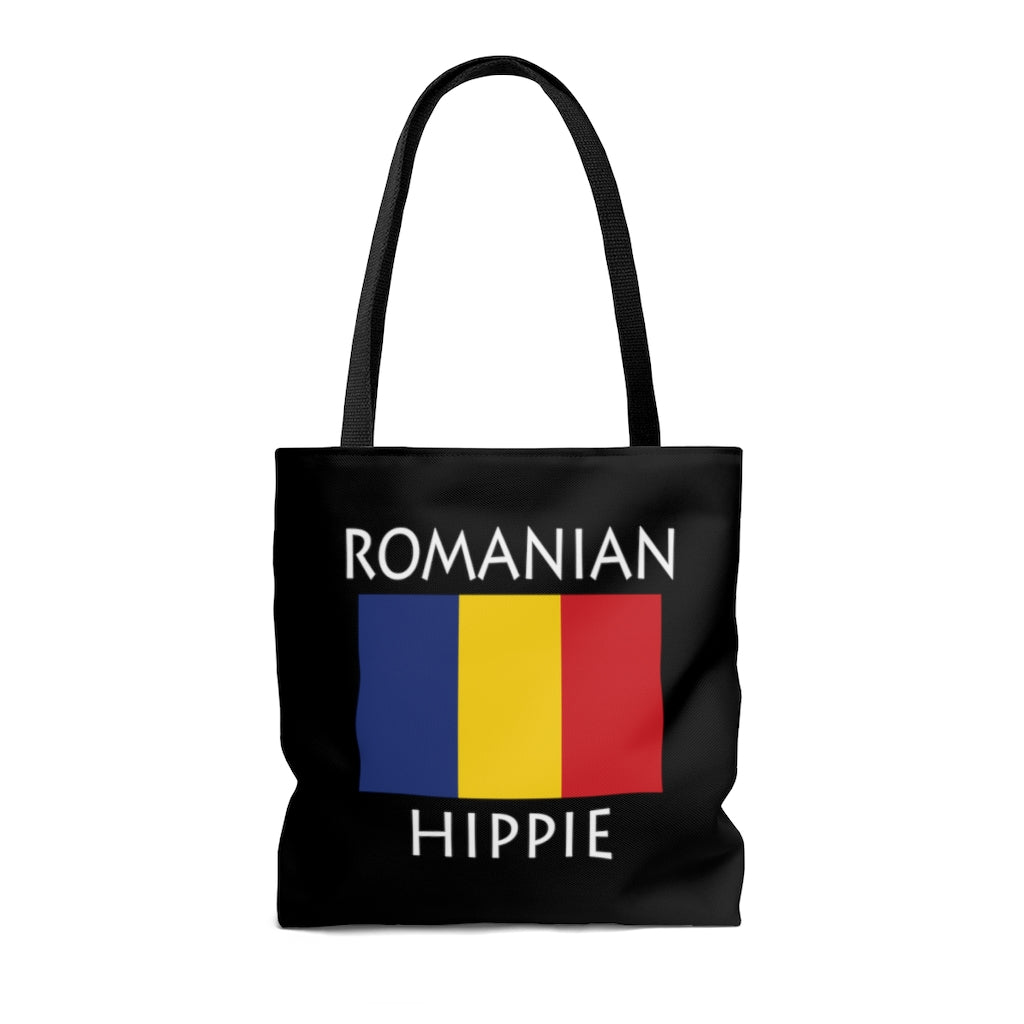 The Stately Wear Romanian Flag Hippie tote bag has bold colors from the iconic Romanian flag. Made with biodegradable inks & dyes and made one-at-a-time it is environmentally friendly. 3 different sizes to choose from so it is a great gym bag, beach bag, yoga bag, Pilates bag and travel bag.