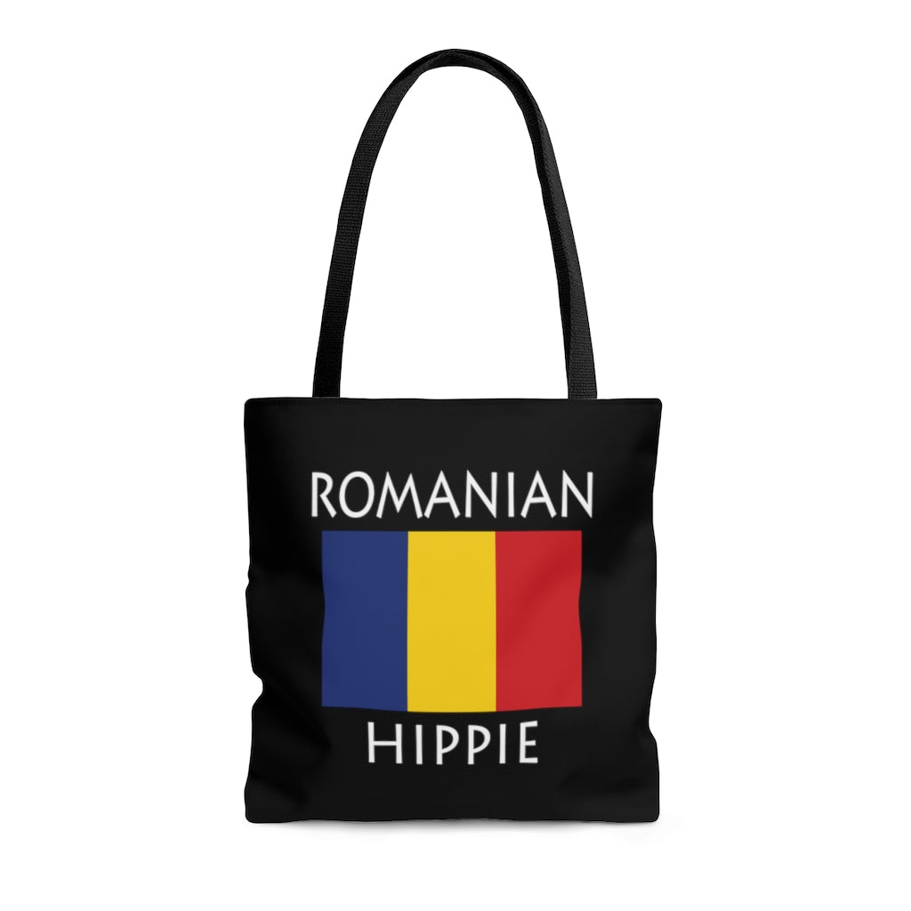  The Stately Wear Romanian Flag Hippie tote bag has bold colors from the iconic Romanian flag. Made with biodegradable inks & dyes and made one-at-a-time it is environmentally friendly. 3 different sizes to choose from so it is a great gym bag, beach bag, yoga bag, Pilates bag and travel bag.