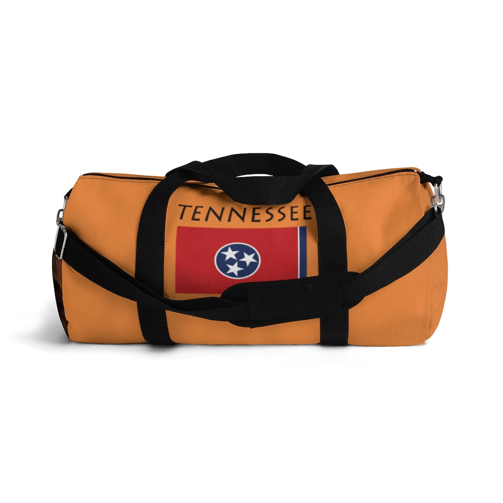 You will love Stately Wear's Tennessee Flag Hippie™ duffel bag. Katie Couric Shop partner. Perfect accessory as a beach bag, ski bag, travel bag & gym or yoga bag.  Custom made one-at-a-time.  Environmentally friendly.  Biodegradable inks & dyes.  Good for the planet. 2 sizes to choose.