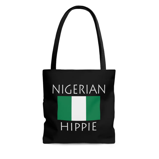 Nigerian Flag Hippie™ Carry Everything Tote Bag.