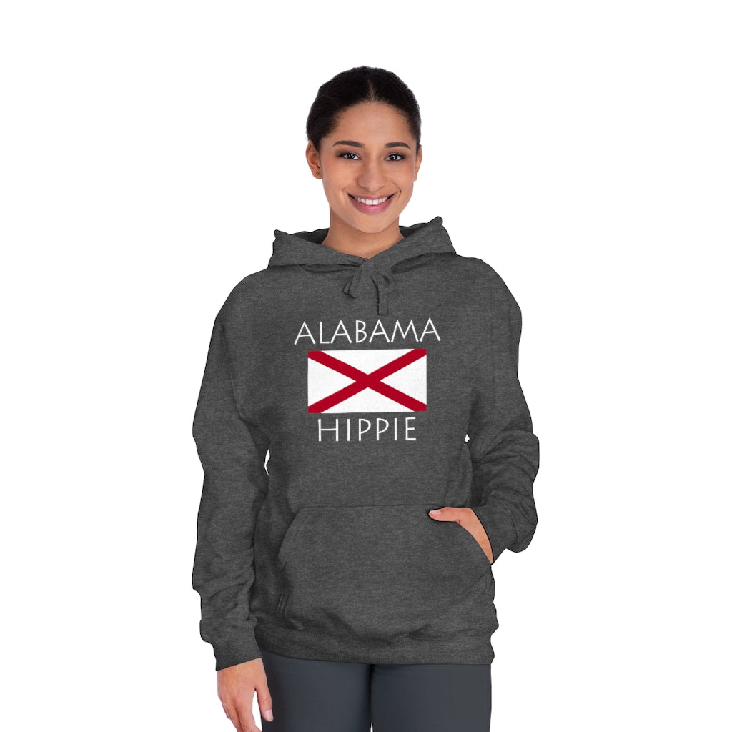 Alabama Flag Hippie™ Unisex Fleece Pullover Hoodie