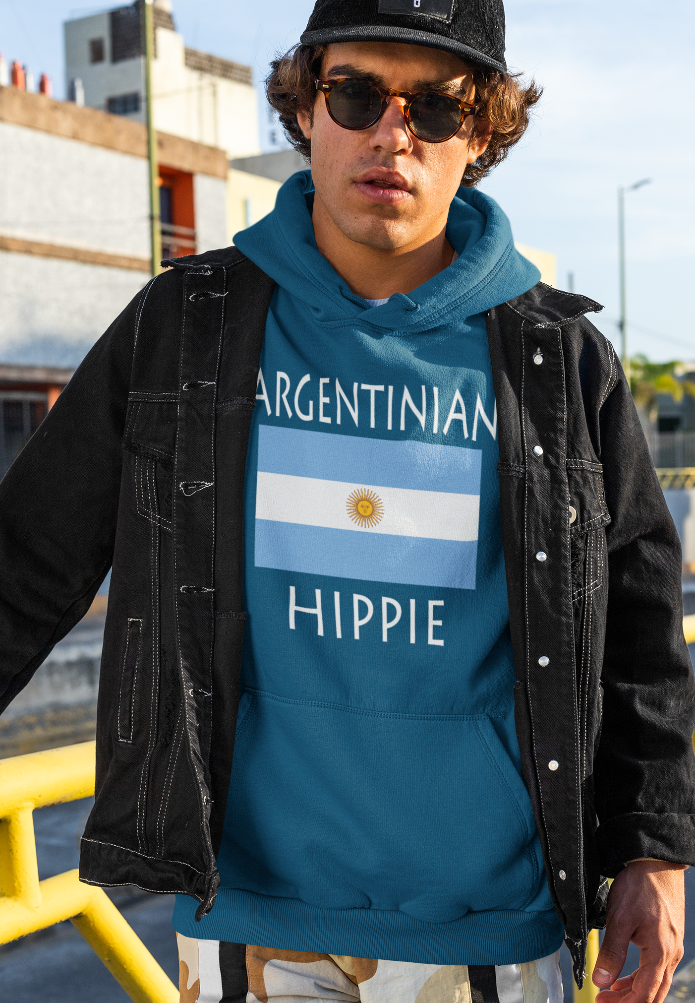 Argentinian Flag Hippie™ Unisex Hoodie
