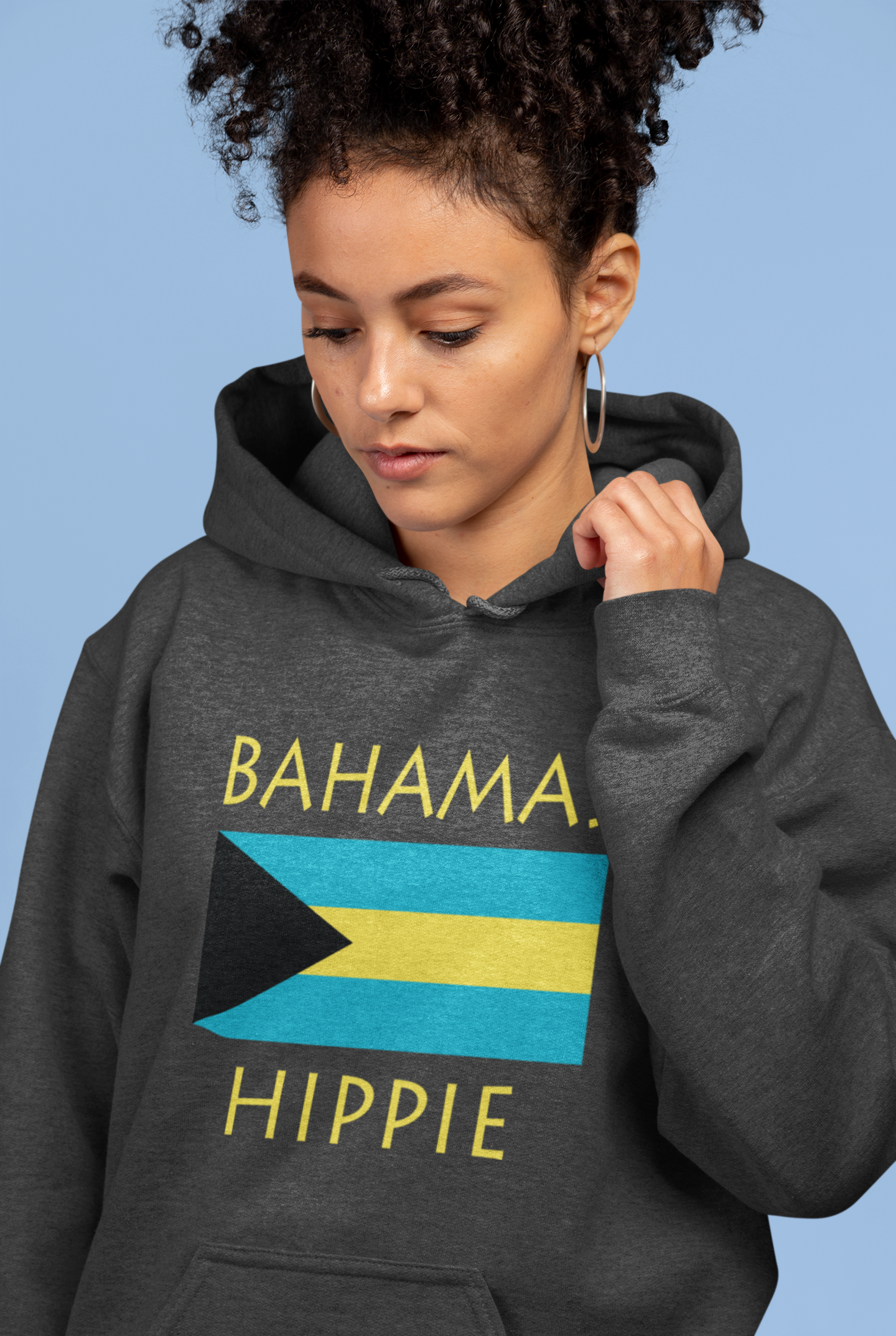 Bahamas Flag Hippie™ Unisex Hoodie