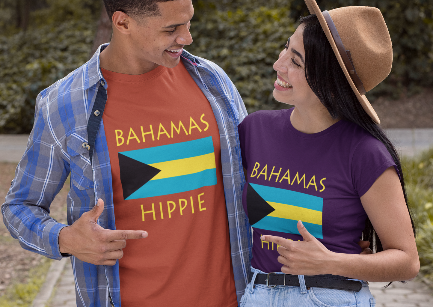 Bahamas Flag Hippie™ Unisex Tri-blend T-shirt