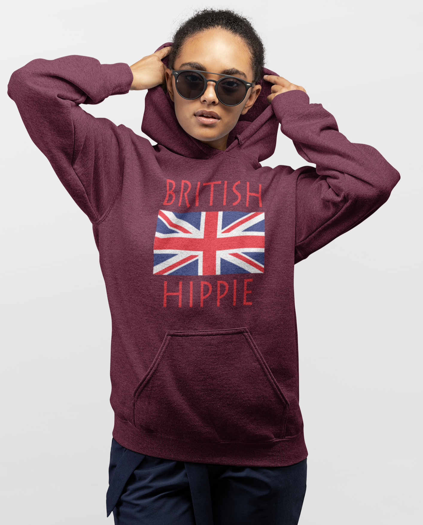British Flag Hippie™ Unisex Hoodie