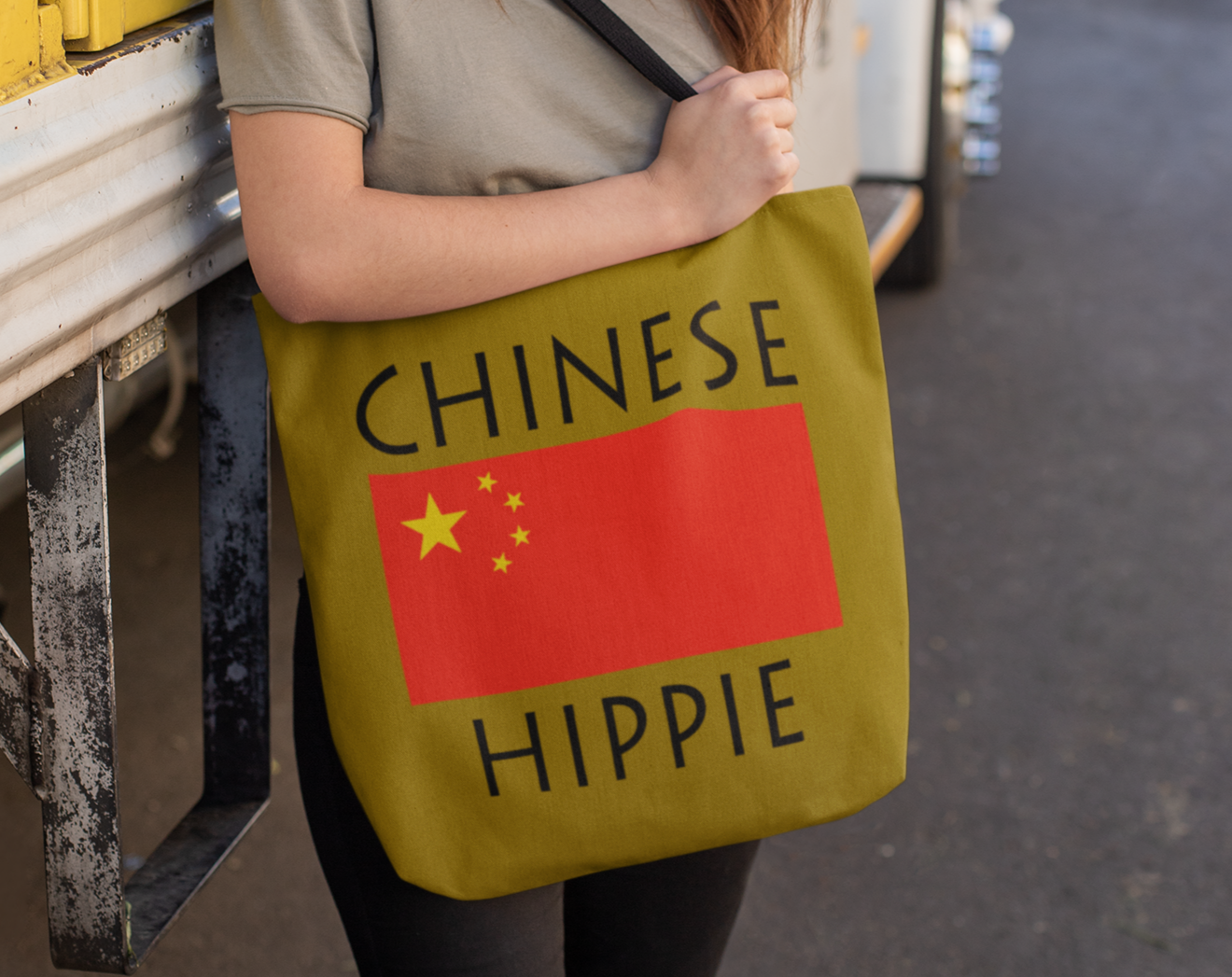 The Stately Wear Chinese Flag Hippie has bold colors from the iconic British flag. Made with biodegradable inks & dyes and made one-at-a-time it is environmentally friendly. 3 different sizes to choose from so it is a great gym bag, beach bag, yoga bag, Pilates bag and travel bag.