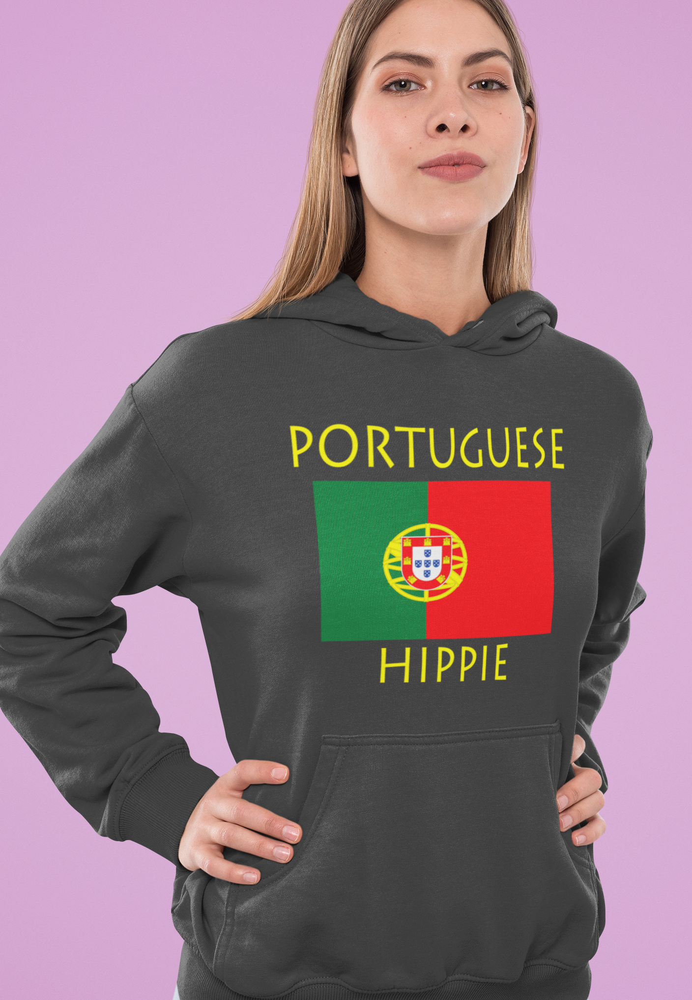 Portuguese Flag Hippie™ Unisex Hoodie