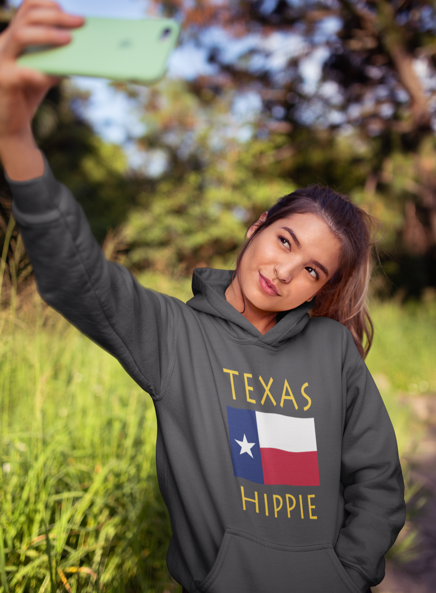 Texas Flag Hippie™ Unisex Hoodie
