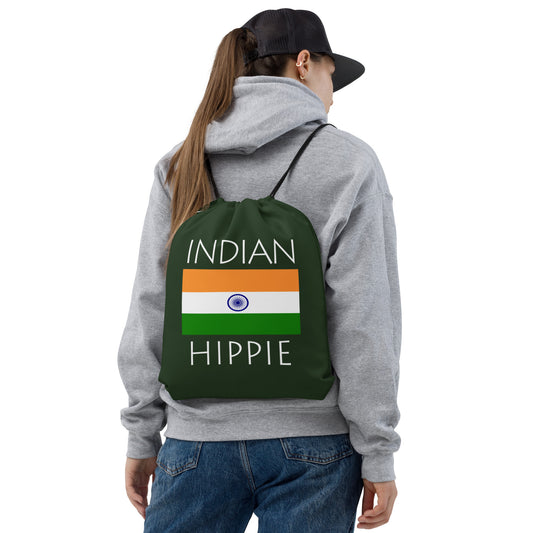 Indian Flag Hippie™ Look Sharp Drawstring bag
