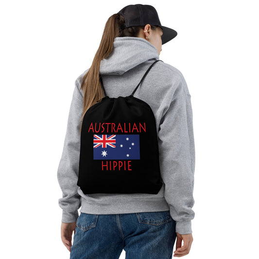 Australian Flag Hippie™ Look Sharp Drawstring bag