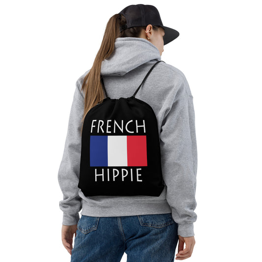 French Flag Hippie™ Look Sharp Drawstring bag