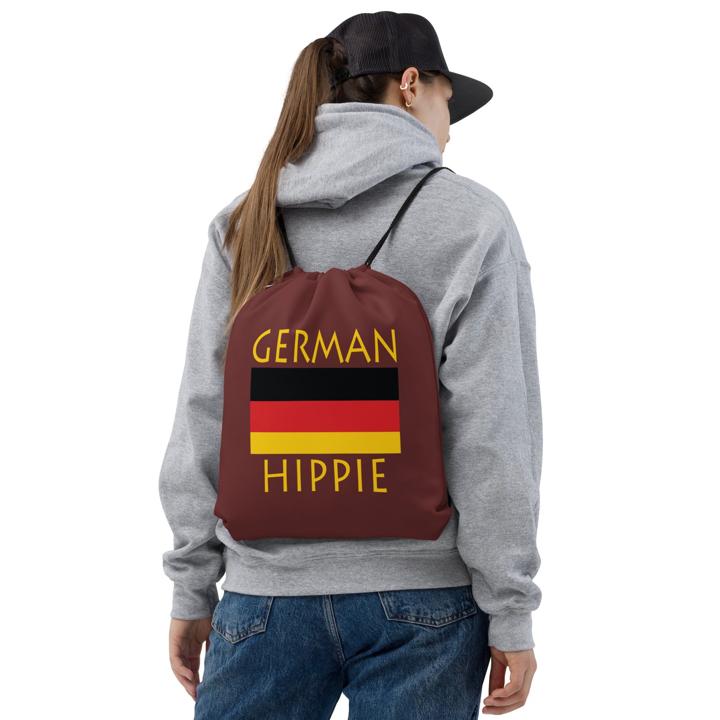 German Flag Hippie™ Look Sharp Drawstring bag
