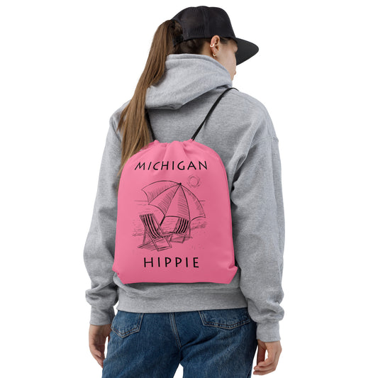 Michigan Beach Hippie™ Drawstring bag