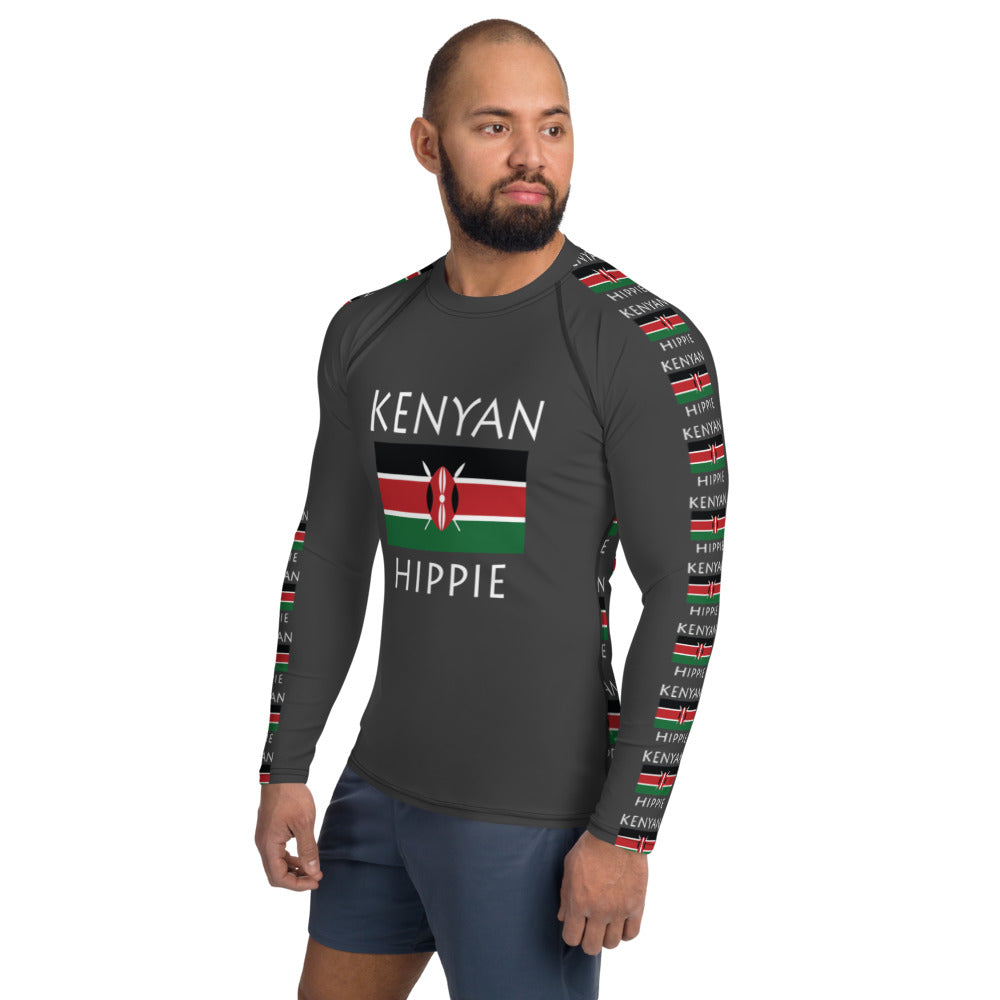 Kenyan Flag Hippie™ Men's Rash Guard