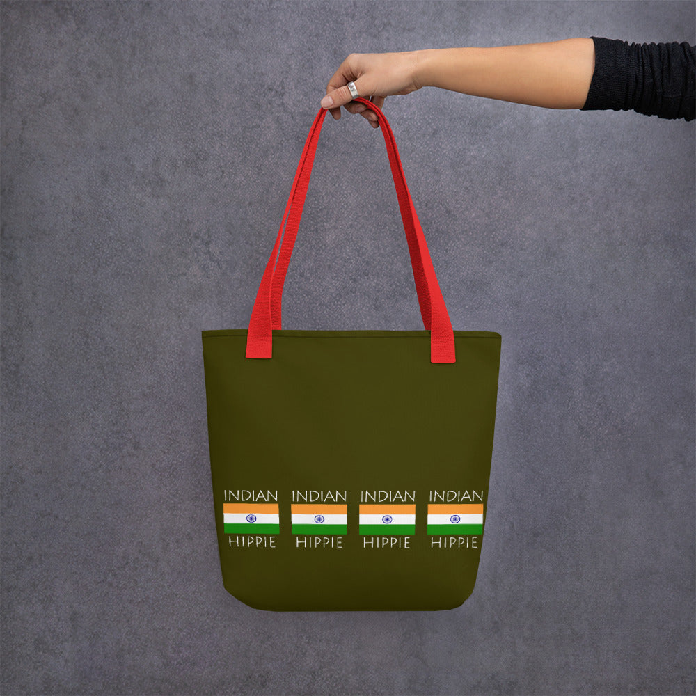Indian Flag Hippie™ Carry Everything Tote bag