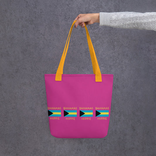 Bahamas Flag Hippie™ Carry Everything Tote bag