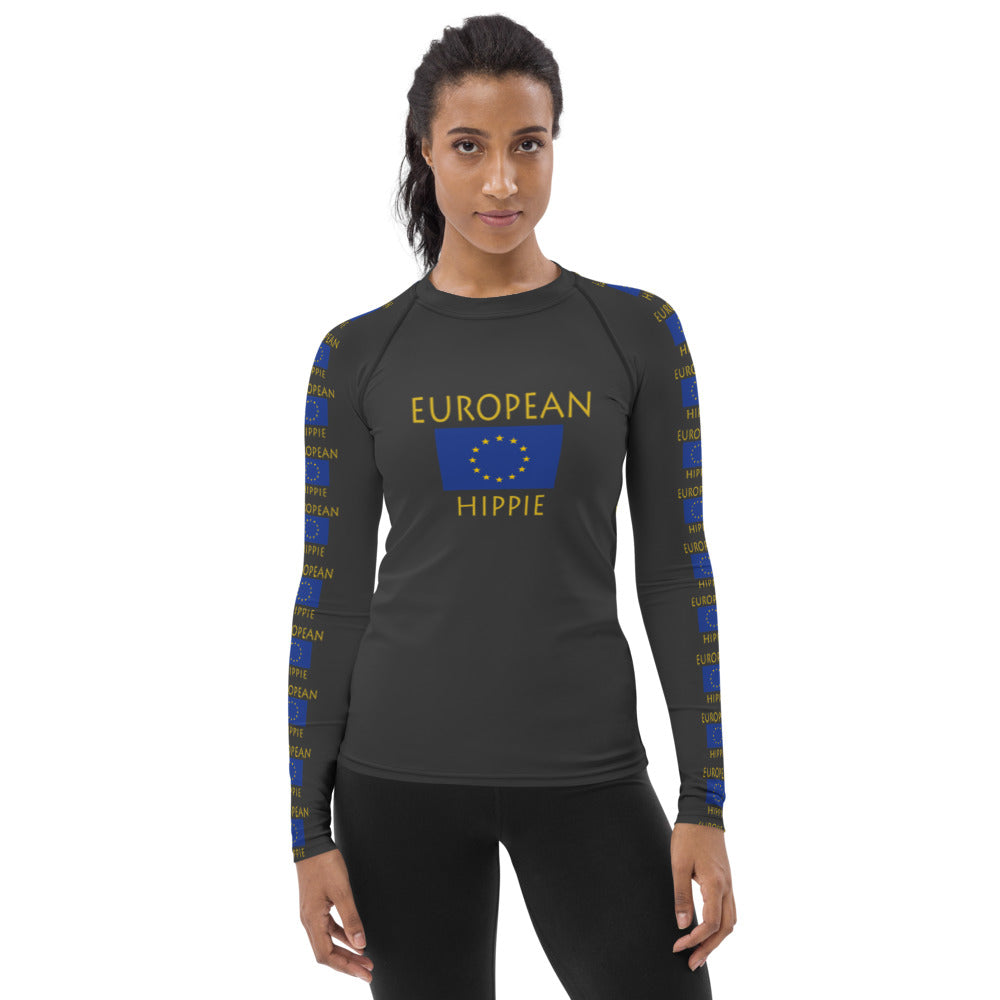 European Flag Hippie™ Women's Rash Guard