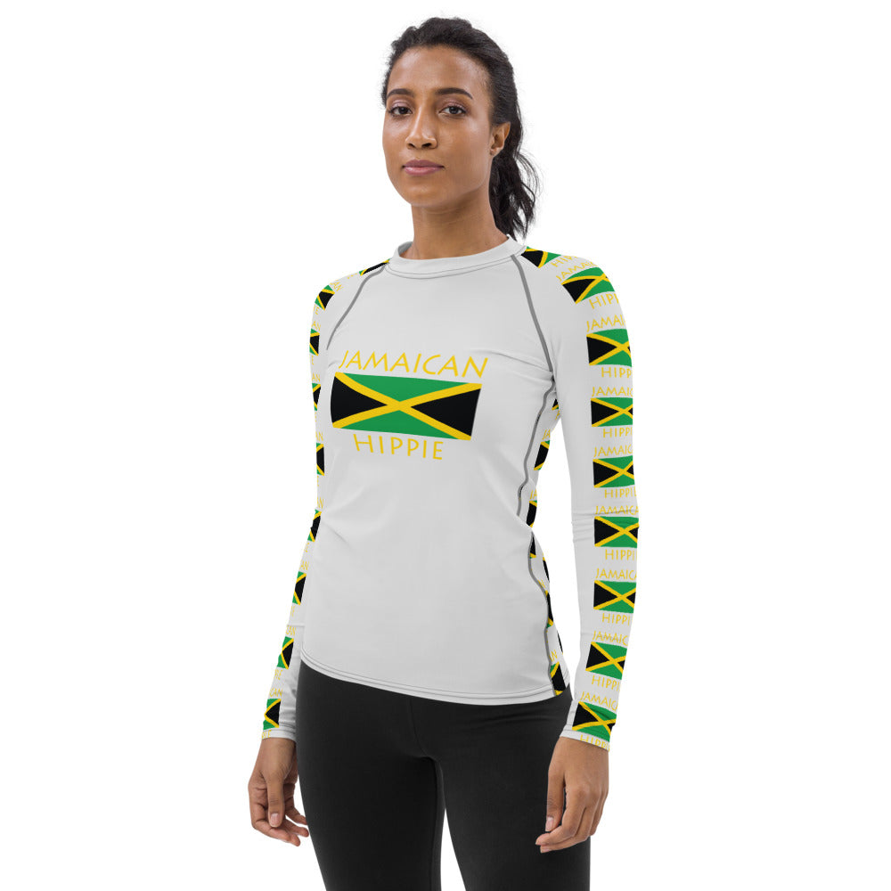 Jamaican Flag Hippie™ Women's Rash Guard