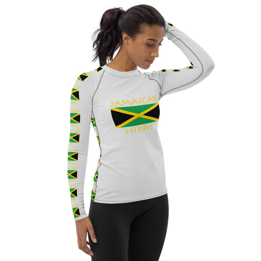 Jamaican Flag Hippie™ Women's Rash Guard