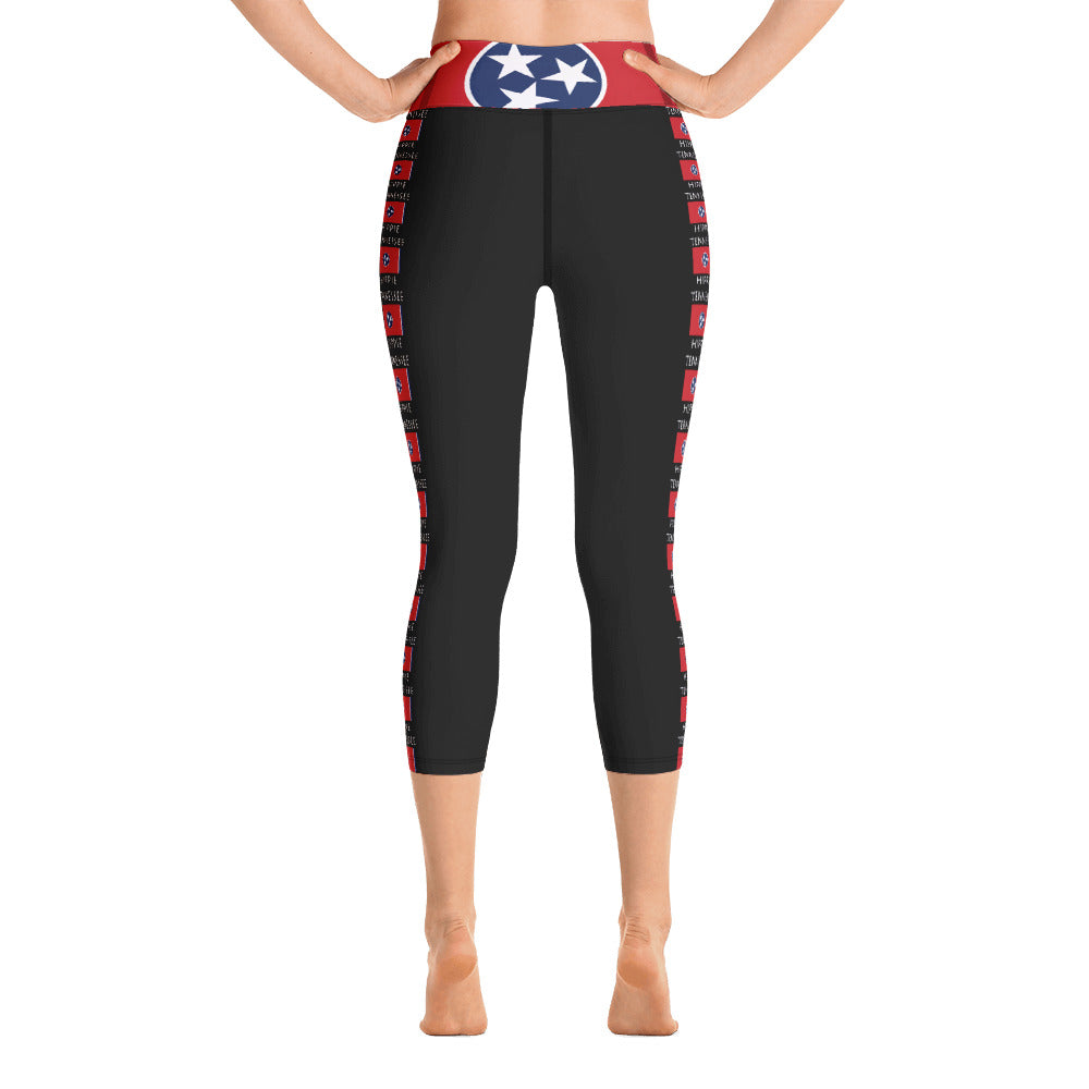 Tennessee Flag Hippie™ Yoga Capri Leggings
