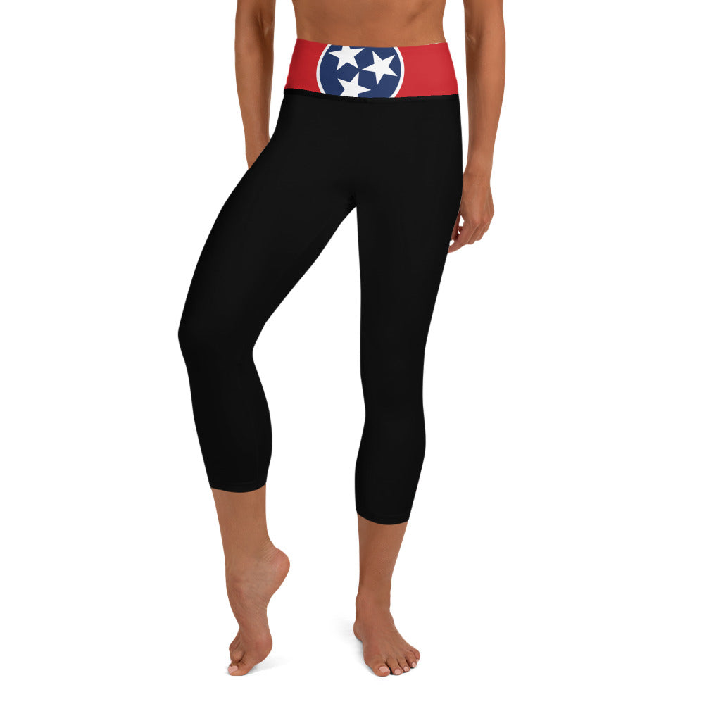 Tennessee Flag Hippie™ Yoga Capri Leggings
