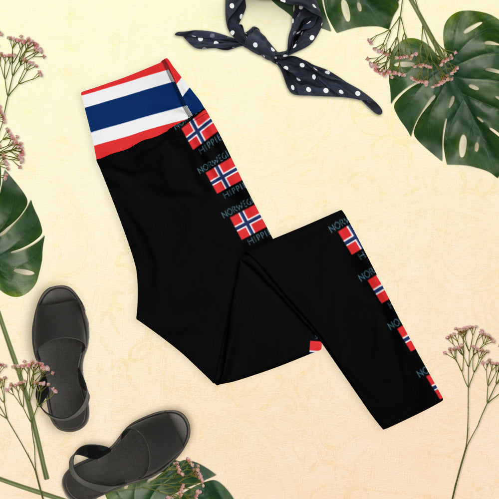 Norwegian Flag Hippie™ Yoga Leggings