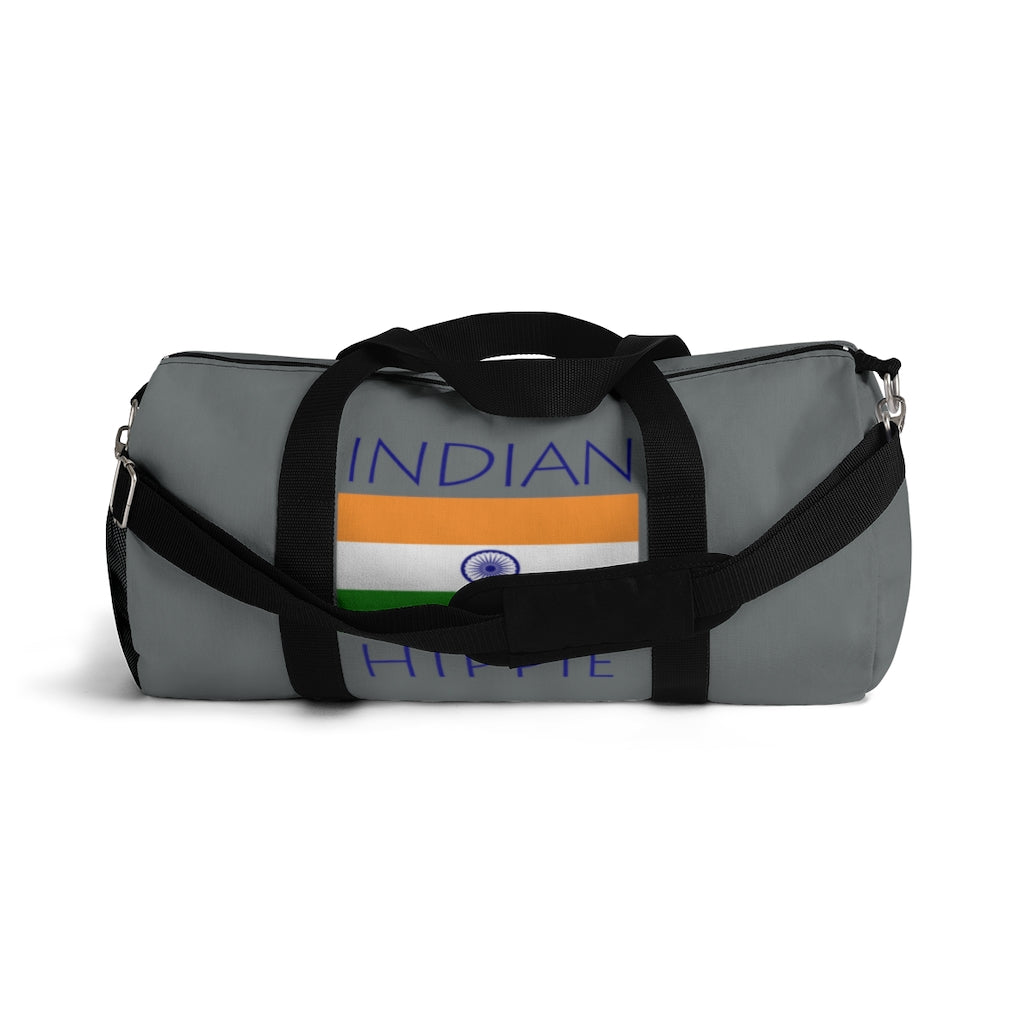 You will love Stately Wear's Indian Flag Hippie duffel bag. Katie Couric Shop partner. Perfect accessory as a beach bag, ski bag, travel bag & gym or yoga bag.  Custom made one-at-a-time.  Environmentally friendly.  Biodegradable inks & dyes.  Good for the planet. 2 sizes to choose.