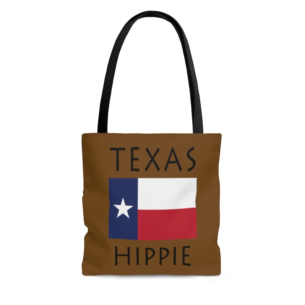 The Stately Wear Texas Flag Hippie tote bag has bold colors from the iconic Texas flag. Made with biodegradable inks & dyes and made one-at-a-time it is environmentally friendly. 3 different sizes to choose from so it is a great gym bag, beach bag, yoga bag, Pilates bag and travel bag.