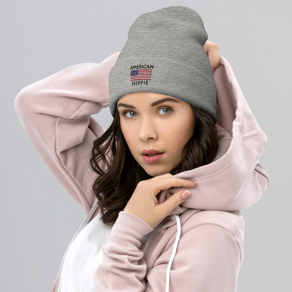 a great american flag beanie. this beanie will keep you warm and stylish. Stately Wear's flag hippie collection of hoodies, tees, leggings, duffels & totes are bestsellers. Amazon besteller.