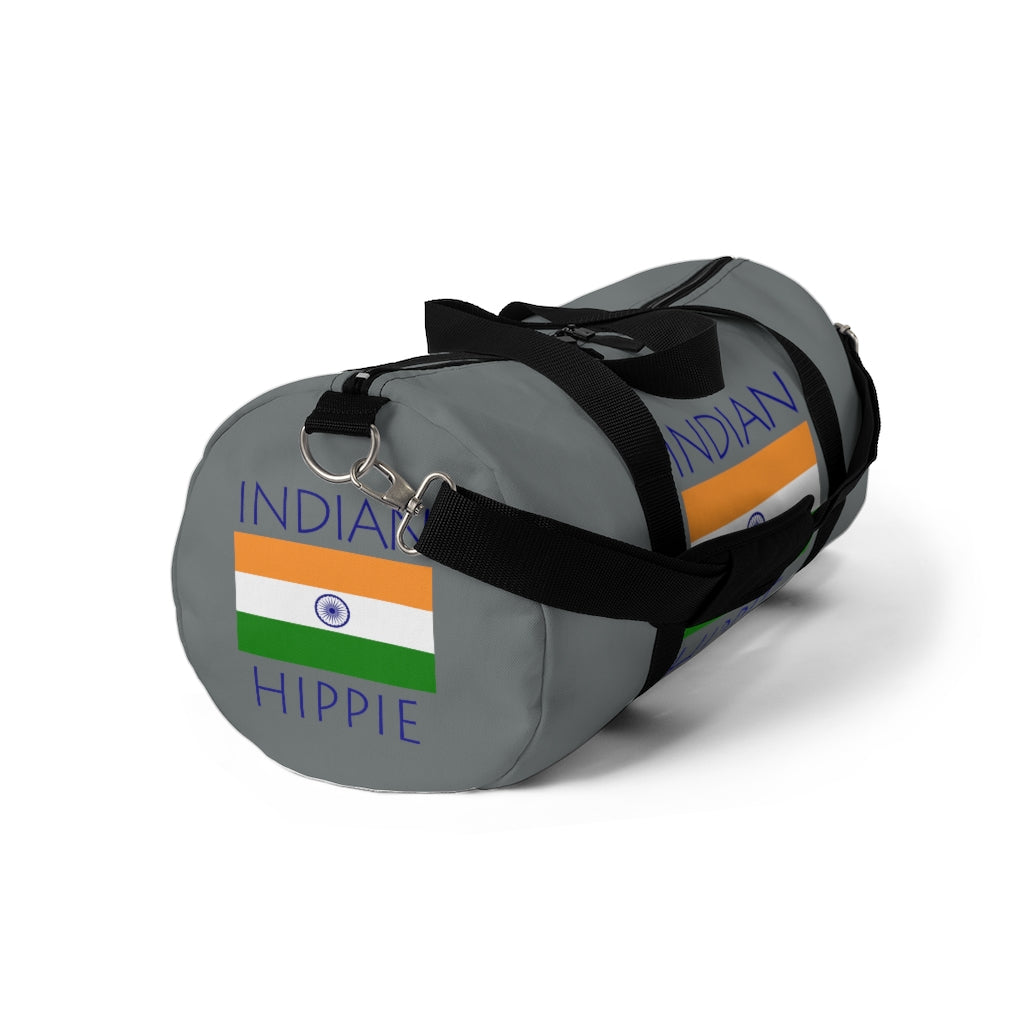 You will love Stately Wear's Indian Flag Hippie duffel bag. Katie Couric Shop partner. Perfect accessory as a beach bag, ski bag, travel bag & gym or yoga bag.  Custom made one-at-a-time.  Environmentally friendly.  Biodegradable inks & dyes.  Good for the planet. 2 sizes to choose.