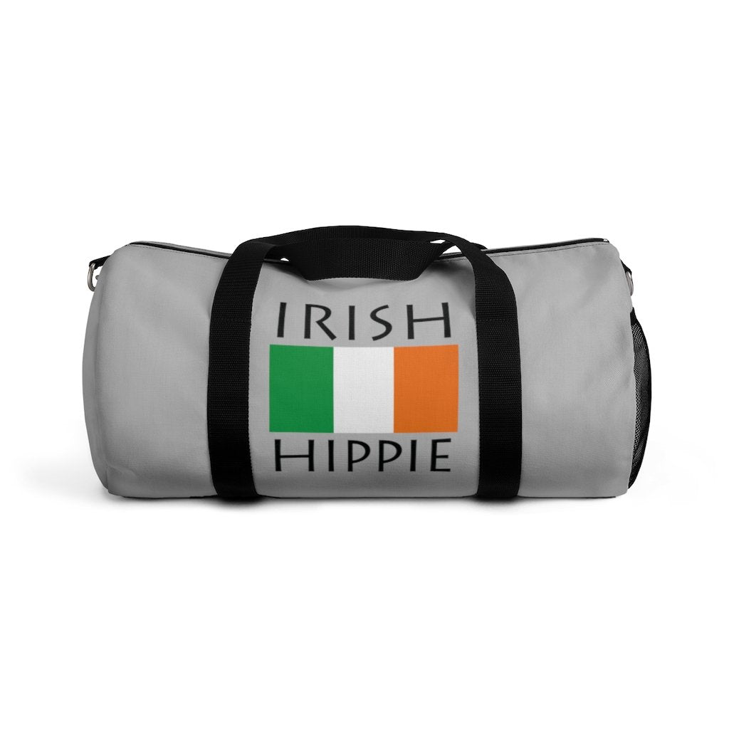 You will love Stately Wear's Irish Flag Hippie duffel bag. Katie Couric Shop partner. Perfect accessory as a beach bag, ski bag, travel bag & gym or yoga bag.  Custom made one-at-a-time.  Environmentally friendly.  Biodegradable inks & dyes.  Good for the planet. 2 sizes to choose.