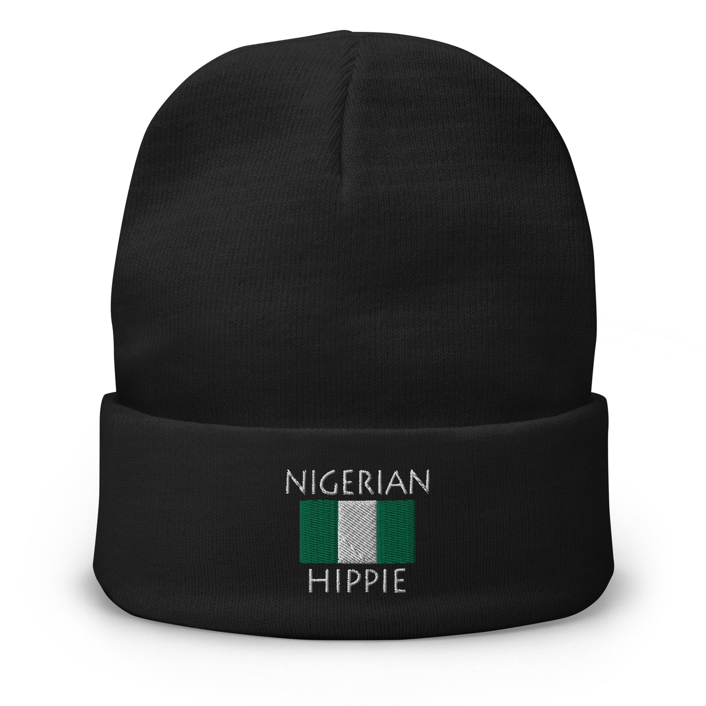 Nigerian Flag Hippie™ I Am Unique Beanie