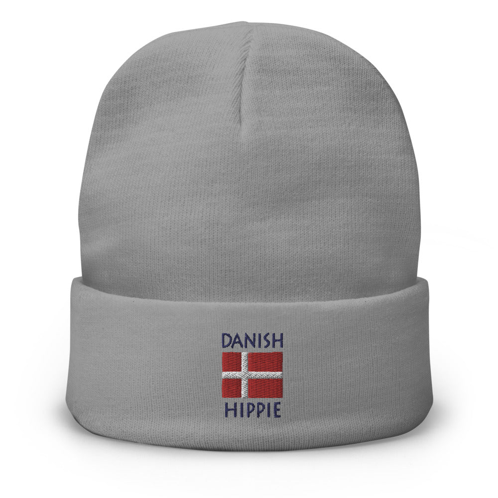 Danish Flag Hippie™ I Am Unique  Beanie