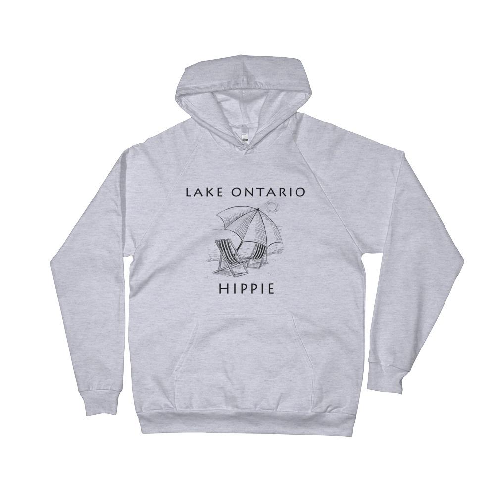 Lake Ontario Beach Unisex Fleece Hippie Hoodie