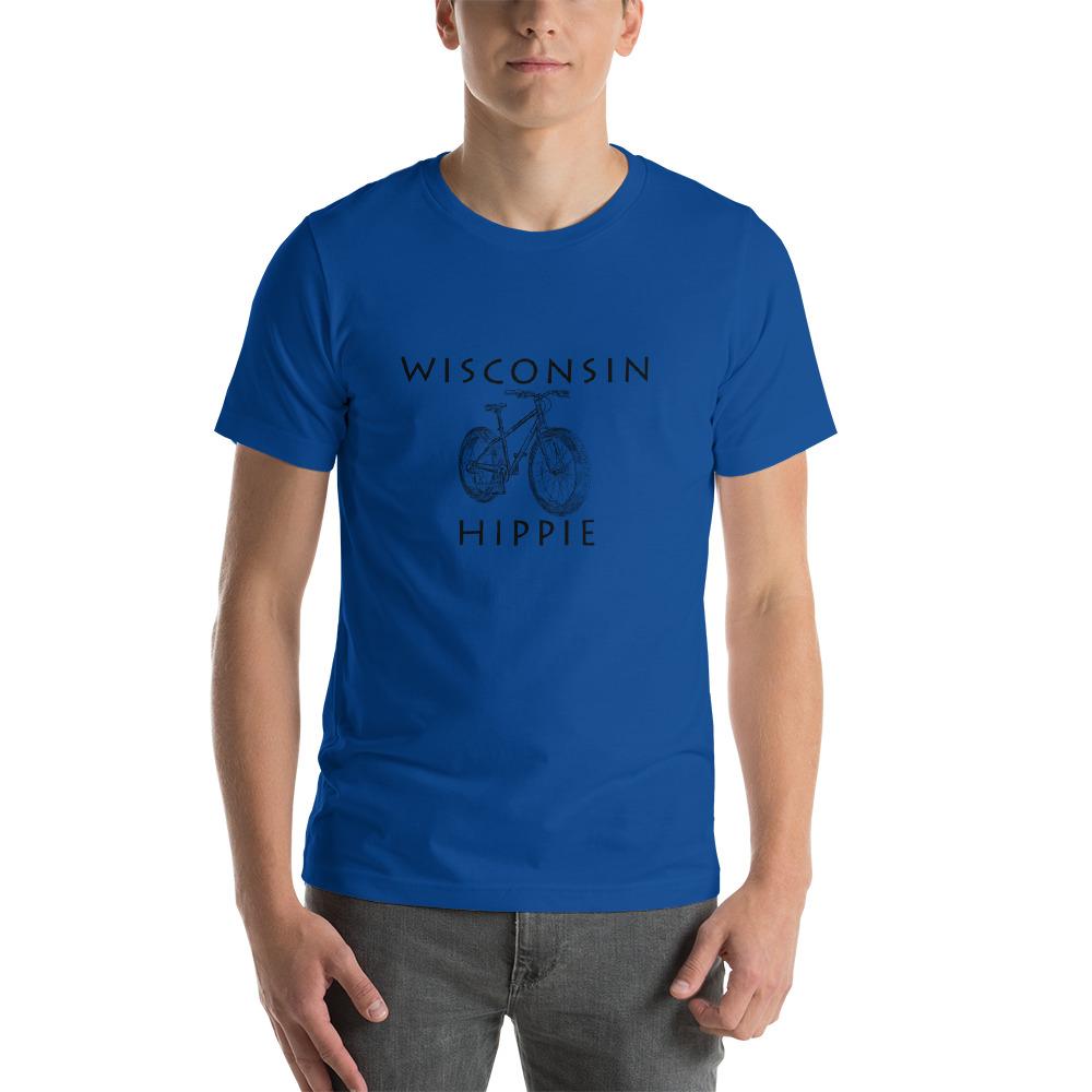 Wisconsin Bike Hippie Unisex Jersey T-Shirt