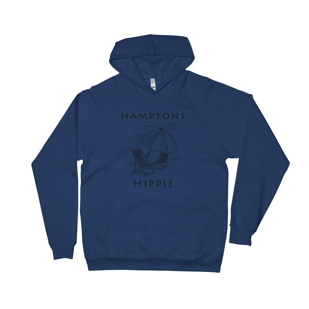 Hamptons Beach Unisex Fleece Hippie Hoodie