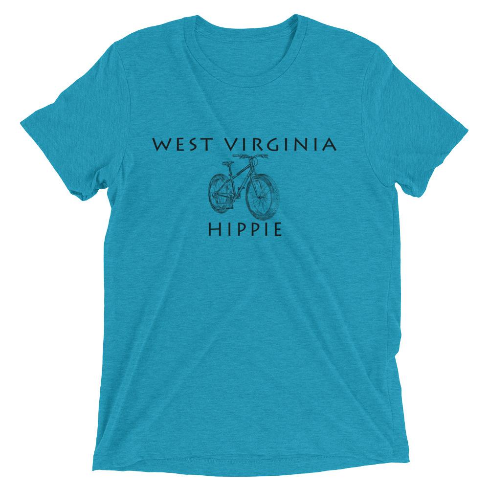 West Virginia Bike Hippie Unisex Tri-blend T-Shirt