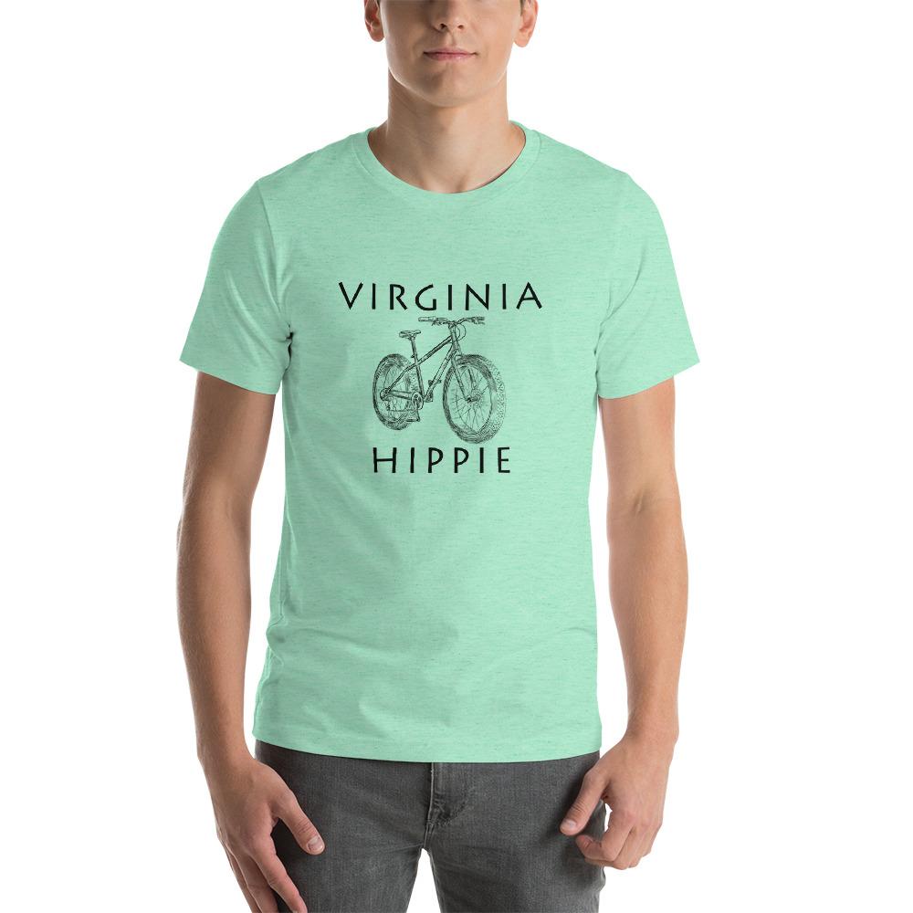 Virginia Bike Hippie Unisex Jersey T-Shirt
